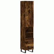 Helloshop26 - Buffet bahut commode armoire meuble de rangement organisateur cuisine salle de séjour salon haut 34,5 x 34 x 180 cm 02_0033298 - 300021_0