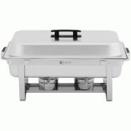 Helloshop26 - Chauffe-plat professionnel GN 1/2 2 x GN 1/4 9 litres 2 brûleurs pour pâte à brûler 295 x 235 x 60 / 240 x 135 x 65 mm 14_0008673 -