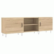 Helloshop26 - Meuble TV multimédia étagère télévision buffet téléviseur salle à manger salon chambre chêne sonoma 150 x 30 x 50 cm 02_0027485 Helloshop26 - Meuble TV multimédia étagère télévision buffet téléviseur salle à manger salon chambre chêne sonoma 150 x 30 x 50 cm 02_0027485