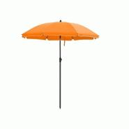 Helloshop26 - Parasol droit 50 nervures en fibre de verre toile polyester inclinable sac de transport terrasse jardin balcon plage 12_0000799 - 300010