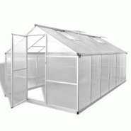 Helloshop26 - Serre tente abri plante fleur légumes renforcée en aluminium avec cadre de base 9,025 m² Transparent 02_0044663 - 3000220288575 Helloshop26 - Serre tente abri plante fleur légumes renforcée en aluminium avec cadre de base 9,025 m² Transparent 02_0044663 - 3000220288575