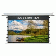 KIMEX Ecran de projection motorisé encastrable tensionné 3,20 x 1,80m - Format 16:9 - Wi-Fi - aluminium 3700685416383 KIMEX Ecran de projection motorisé encastrable tensionné 3,20 x 1,80m - Format 16:9 - Wi-Fi - aluminium 3700685416383