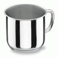Lacor Vitrocor Pot cylindrique 12 cm en acier inoxydable - argenté inox 40712 Lacor Vitrocor Pot cylindrique 12 cm en acier inoxydable - argenté inox 40712