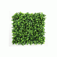 Mur végétal simple plantes artificielles - Modèle D E4025 - 4 pièces 1 m² - Intérieur/extérieur