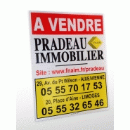 Panneaux d'affichage extérieur pvc serigraphié 3 couleurs