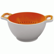 Passoire et saladier 16 cm Orange & Blanc - Duo - 035-1259750