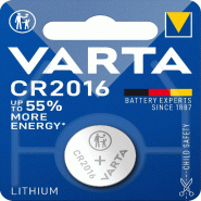 Pile bouton au lithium Varta 3V CR2016 Blister x 1 unité - multicolore 06016 101 401