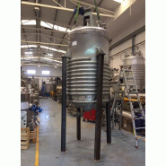 Réacteur aguilar et chambres 2550 litres inox avec agitation et demi tige d'occasion