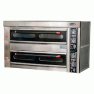 Romux® Four à Pizza Électrique Professionnel Double 8+8x32 cm avec Sol Céramique Réfractaire et Thermostat Haute Précision Température 400 °C Romux® Four à Pizza Électrique Professionnel Double 8+8x32 cm avec Sol Céramique Réfractaire et Thermostat Haute Précision Température 400 °C