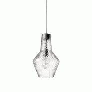 Zafferano Romeo Suspension Ø.250X3180Mm. 1Xe27 70W Hs-Ip20-Ver.Grey, Vtr Transparent. - transparent 8054346792596