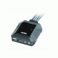 Aten cs22dp switch kvm displayport / usb avec telecommande 253226