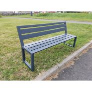 Banc MIAMI STEEL - Design urbain en acier avec finition polyester - Personnalisable_1
