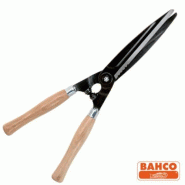 Cisaille à Haies - Manches Bois - 54 cm - Bahco - Usage Professionnel - Lame Crantée