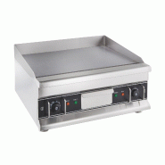 GastroHero Plancha électrique Eco 596x398 lisse - appareil de table - inox GPE600F