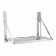 Helloshop26 - Étagère murale professionnel pliable acier inoxydable 60 x 30 cm 40 kg 14_0001576 - 3000187798988