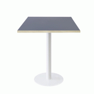 RestooTab - Table Rome blanc 60x60cm bleu fes fenix chants couleur bois - bleu Bois manufacturé TB-ROM1-6060M-BL.FES-BOI