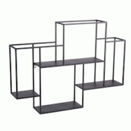 Étagère murale rectangle 75x55 cm - Noir Rectangle Métal Table Passion 75x13 cm - noir métal 3106238560037 Étagère murale rectangle 75x55 cm - Noir Rectangle Métal Table Passion 75x13 cm - noir métal 3106238560037