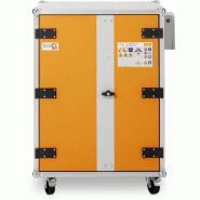 Armoire anti-feu batteries avec roulettes 8/10 LockEX 2.0 Premium 230 V - CEMO - 12120F
