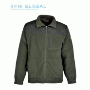 Blouson polaire de travail en polyester - HERITAGE CITY GUARD - 3 poches zippées, renforts épaules et coudes_0
