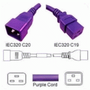 Câble d'alimentation C19/C20 20A VIOLET