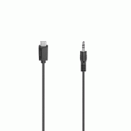 Câble audio Hama USB-C vers prise jack 3,5 mm 0,75 m - 4047443444844