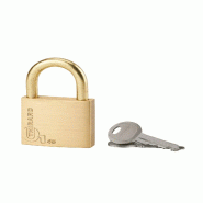 Cadenas à clé Type 1, laiton, extérieur, anse acier, 45mm, 2 clés - THIRARD - doré 3150260800463