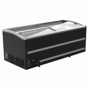 Congélateur bahut pour supermarché noir 2500 dégivrage automatique l2508mm 7072.0115 COMBISTEEL