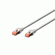 DIGITUS Câble de raccordement CAT 6 S/FTP, 5 m, gris - gris DK-1644-050
