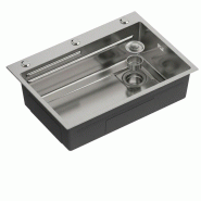 Évier sous plan en acier inoxydable 190 x 680 x 480 mm | Gasfrit - gris APK_GFYL10