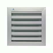 Grille de ventilation RENSON 400 x 400 mm aluminium gris