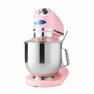 Mixer planétaire professionnel 7 L - 11 vitesses, 2 kg de pâte - rose Mixer planétaire professionnel 7 L - 11 vitesses, 2 kg de pâte - rose