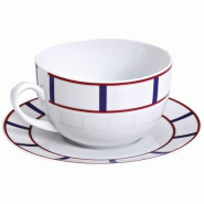 Novastyl NOVA STYL Paire-tasse jumbo 50 cl - Basque Bleu - bleu porcelaine 035-1226434