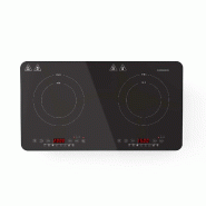 Plaque de cuisson à induction portable 3500W 2 foyers indépendants Minuterie 240min Boost Sécurité enfant Noir Melissa - noir 8711902093350 Plaque de cuisson à induction portable 3500W 2 foyers indépendants Minuterie 240min Boost Sécurité enfant Noir Melissa - noir 8711902093350
