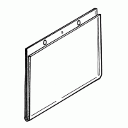 Porte affiche A3 horizontal - polystyrène 2mm - translucide