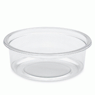 Pot Tusipack 250 ml Ø11,7x4,3 cm PET transparent - par 50