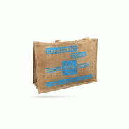 Sac cabas en toile de jute "Carrément écolo" - 50 unités - beige A4E117C