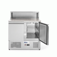 Saladette réfrigérée positive 2 portes 300 l avec plan de travail e... - P232859
