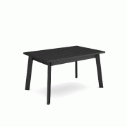 SKRAUT HOME Table à manger, 140, Pour 6 personnes, Pieds en bois, Noir - noir Bois manufacturé 399_19