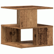 Table d'appoint Bois Ancien 30 x 30 x 55 cm Bois d'ingénierie Modèle Apex Prime Pro - 862603