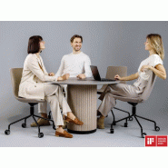 Table de réunion ronde Parcell Dinavi avec réduction du bruit Table de réunion ronde Parcell Dinavi avec réduction du bruit