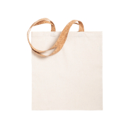 Tote-bag publicitaire - coton 100% - anses longues en liège naturel - 180 g/m² Tote-bag publicitaire - coton 100% - anses longues en liège naturel - 180 g/m²