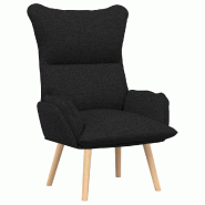 VidaXL fauteuil Noir 69 x 74 x 93 cm Tissu et Contreplaqué Modèle Orion Office Classique - 42001867