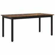 VidaXL Table basse Chêne Fumé 100 x 50 x 45 cm Bois d'ingénierie Modèle Zenith Plus - 892574