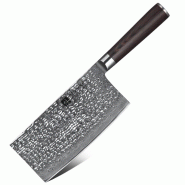 XinZuo - Couperet Damas (couteau de chef chinois) - Série B1H He - multicolore B1H-DC
