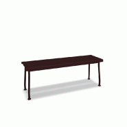 Banc d'extérieur en métal FLANER - bordeaux