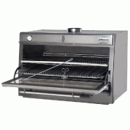 Diamond - Four-BBQ à charbon, GN 2/1 + GN1/1 (150 Kg/h)/Inox - réf. CBQ-120/SS - gris AKS-CBQ-120/SS