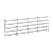 Distform Rayonnage en Acier Inoxydable Linéaires 5050 à 5950 mm 5 Niv P400 Acier inoxydable 5150x400x400x1800mm - 651637377753 Distform Rayonnage en Acier Inoxydable Linéaires 5050 à 5950 mm 5 Niv P400 Acier inoxydable 5150x400x400x1800mm - 651637377753