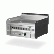 Fry-top à gaz euro-crom rainurée en chrome - l600 | MAINHO - PCRR60N