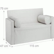 Helloshop26 - Banc dossier 2 places banquette coffre de rangement pliable assise pratique pliant 115 cm crème 13_0000374_2 - 3000248758982 Helloshop26 - Banc dossier 2 places banquette coffre de rangement pliable assise pratique pliant 115 cm crème 13_0000374_2 - 3000248758982