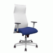 Piqueras y Crespo Sillón Albacete malla blanco bali azul oscuro brazos blancos base blanca ruedas parqué 65mm - bleu multi-matériau 13SM10B200B354B Piqueras y Crespo Sillón Albacete malla blanco bali azul oscuro brazos blancos base blanca ruedas parqué 65mm - bleu multi-matériau 13SM10B200B354B